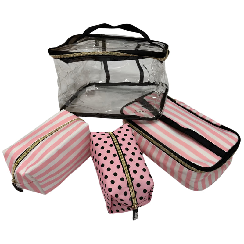Zarine Bolso Transparente con 3 Estuches