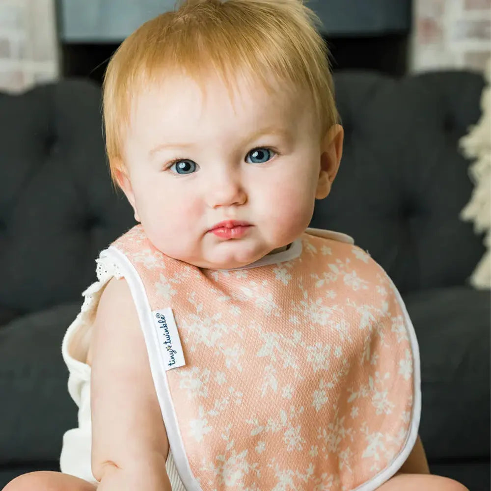 Tiny Twinkle 3 Pack Feeding Bibs - Blush 