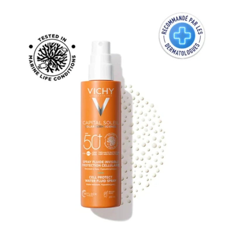 Vichy Capital Soleil Spray Fluide Invisible SPF50+ Protection Cellulaire – 200 ml