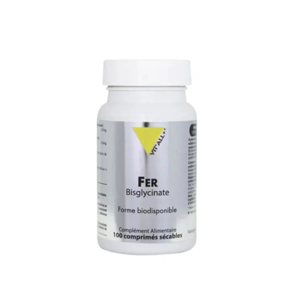 Vit'All+ Fer Bisglycinate 27 mg – 100 comprimés