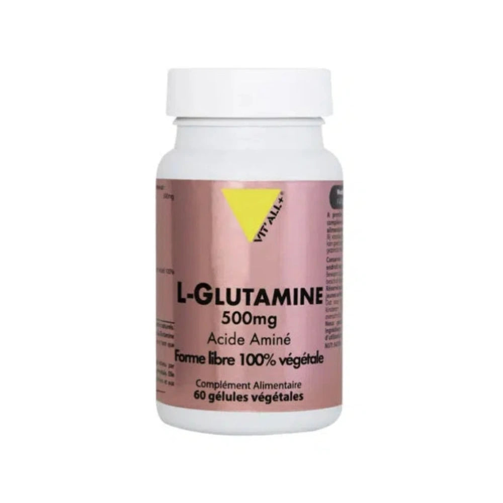 Vit'All+ L-Glutamine 500 mg – 60 gélules