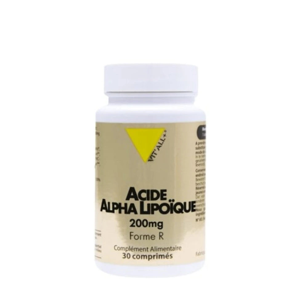 Vit'All+ Acide Alpha-Lipoïque 200 mg – boîte de 30 comprimés