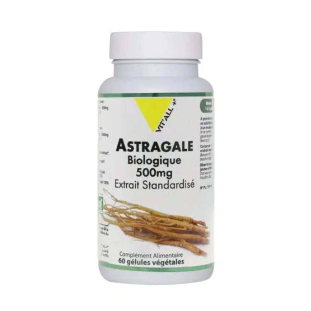 Vit'All+ Astragale 500 mg, boîte de 60 gélules