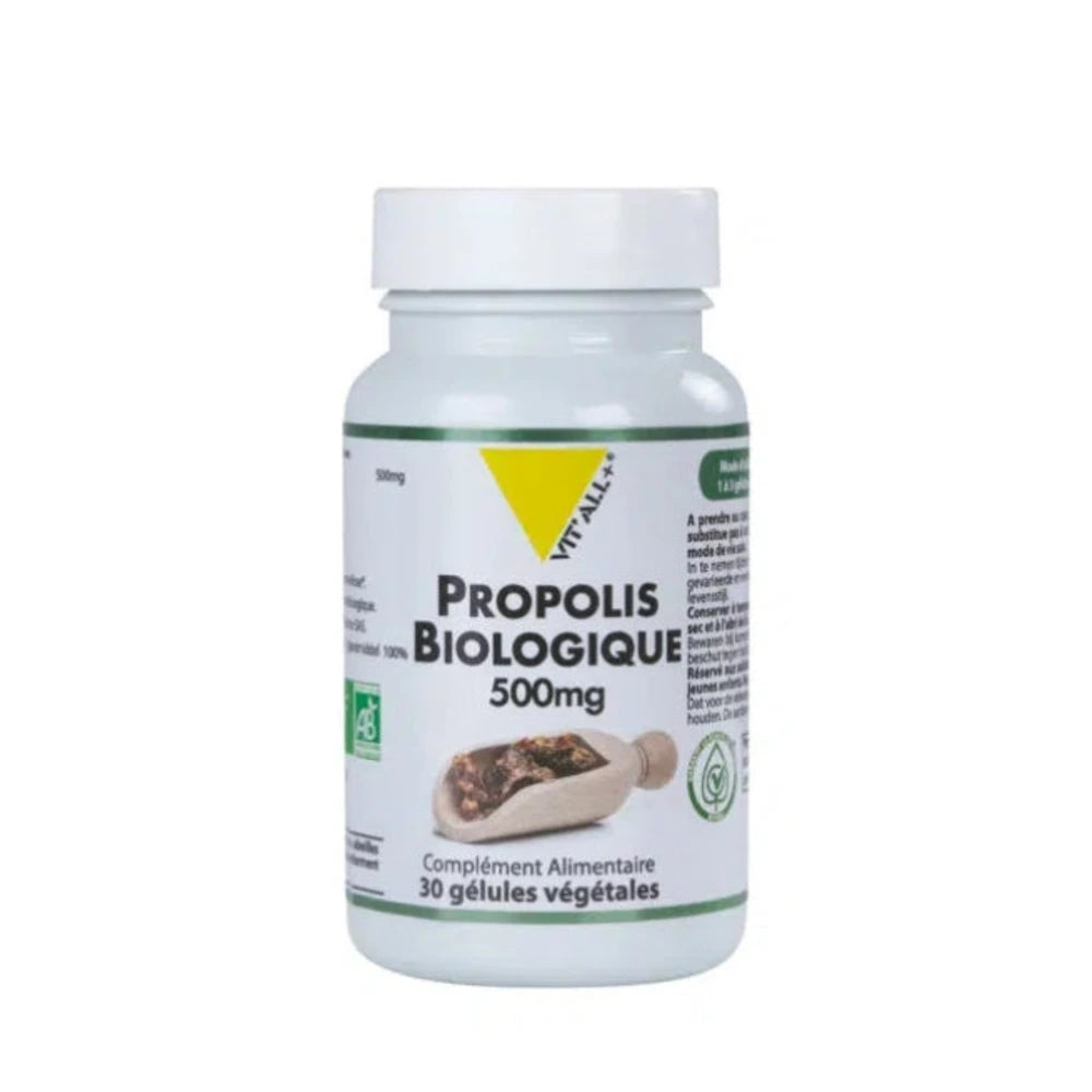 Vit'All+ Propolis biologique 500 mg – 30 gélules