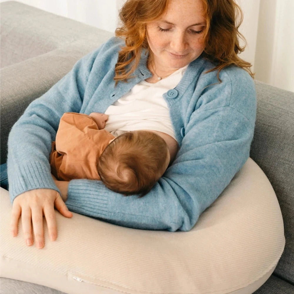 Doomoo Coussin d'Allaitement et Maternité BUDDY Corduroy Sand
