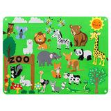Tapis Mural Éducatif en Feutrine - Thème Zoo