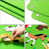 Tapis Mural Éducatif en Feutrine - Thème Zoo