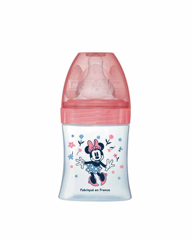 Dodie Anti-Colic Baby Bottle Round Nipple 150ml (0-6m) - Pink Minnie