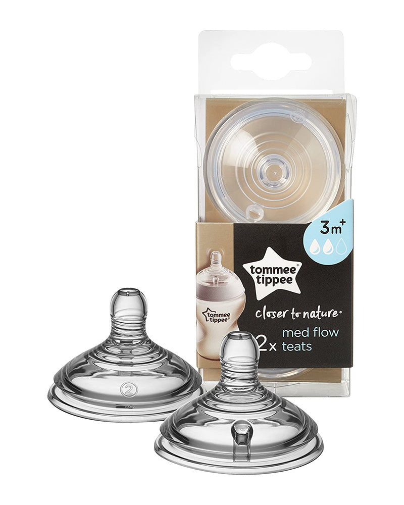 2 Tétines Tommee Tippee Closer to Nature - Débit moyen 3m+