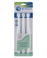 Pack 3 Brosses à dents Brilliant pour future maman - Blanche