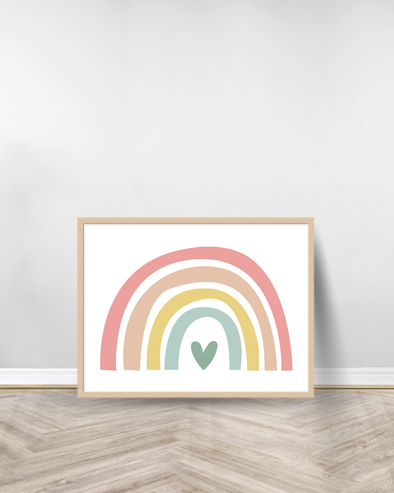 Decorative Table - Rainbow 1 - Wood