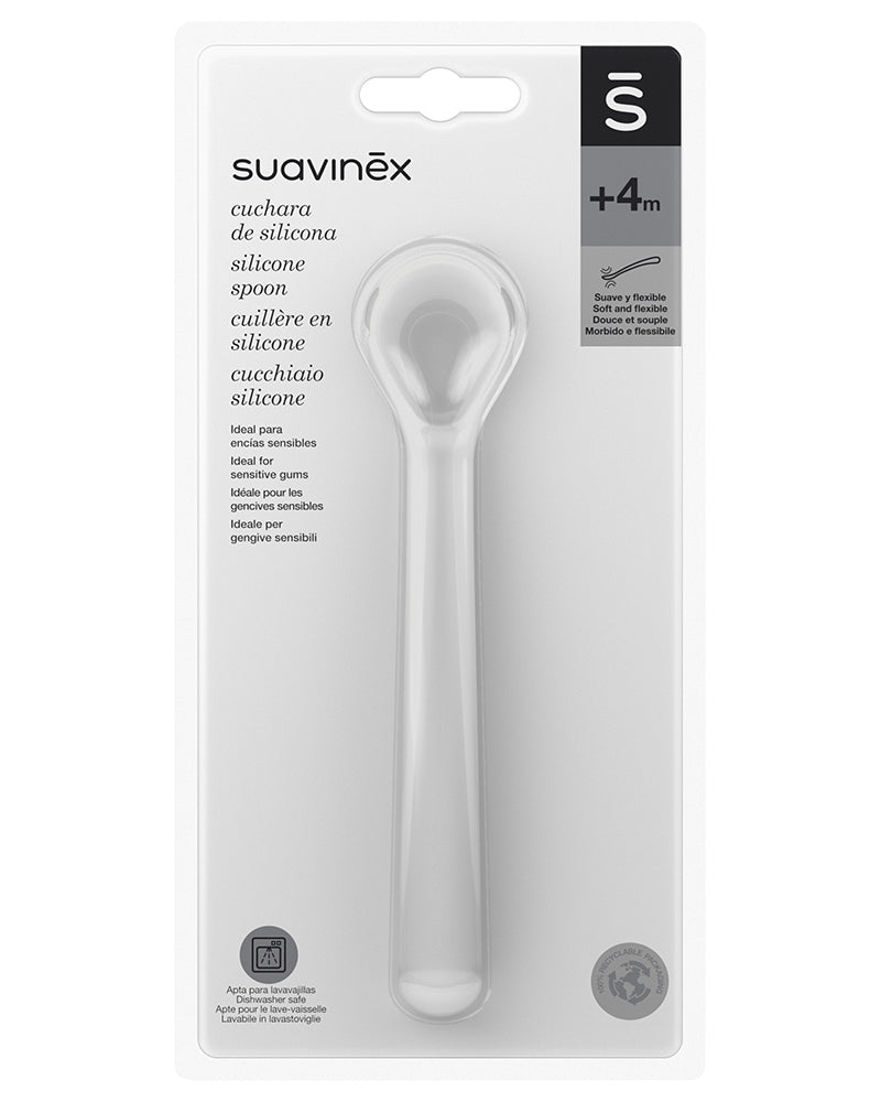 Suavinex Cuillère en silicone - Gris