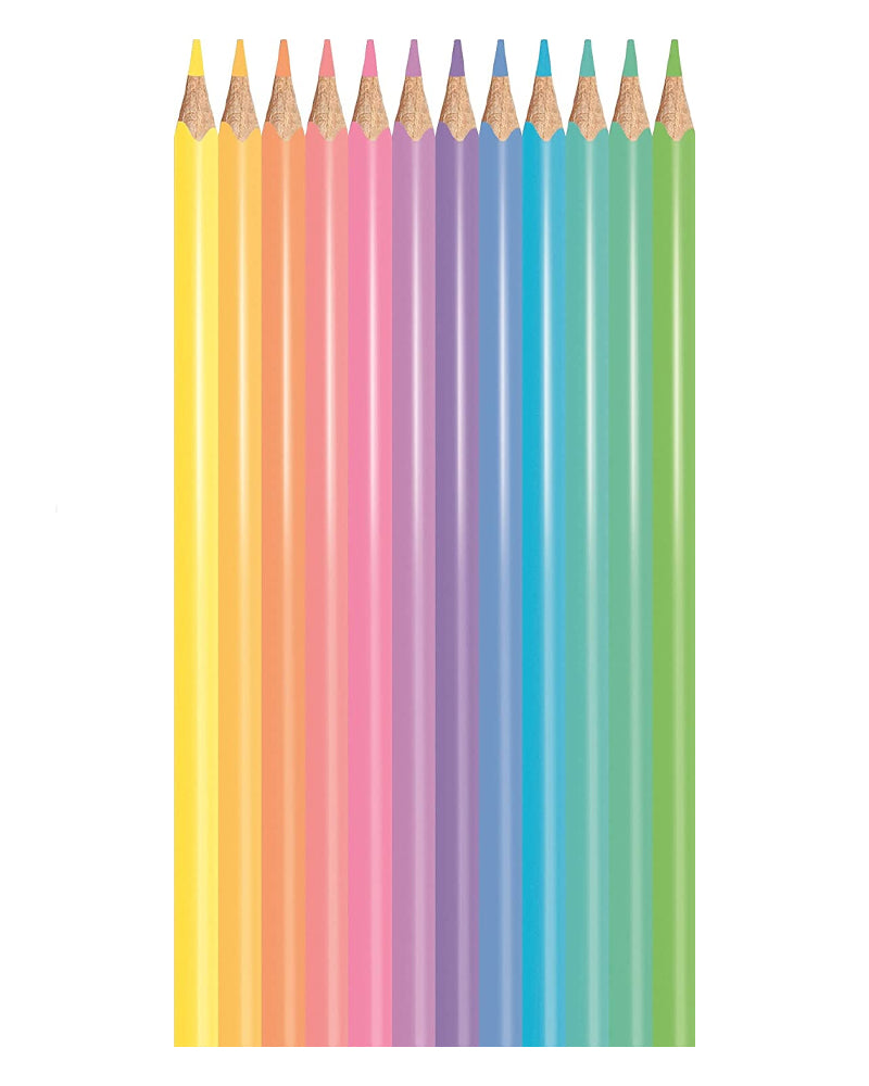 Maped Boîte de 12 Crayons color'peps Pastel 18cm