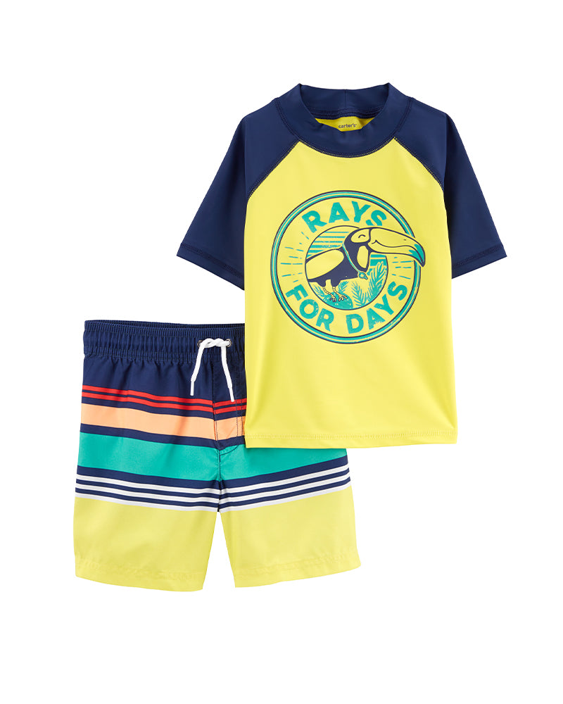 Traje de baño de 2 piezas para bebé Carter's - Yellow Bird
