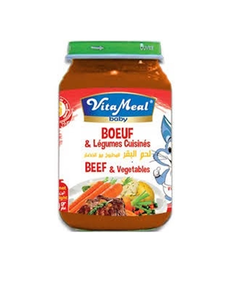 Vitameal Pot Bœuf & Légumes Cuisinés 190g