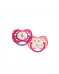 Set of 2 Dodie Anatomical Silicone Pacifiers +18m - Flowers/Dancer