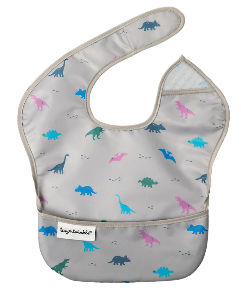 Tiny Twinkle Bavoir Mess proof Easy - Dinosaure