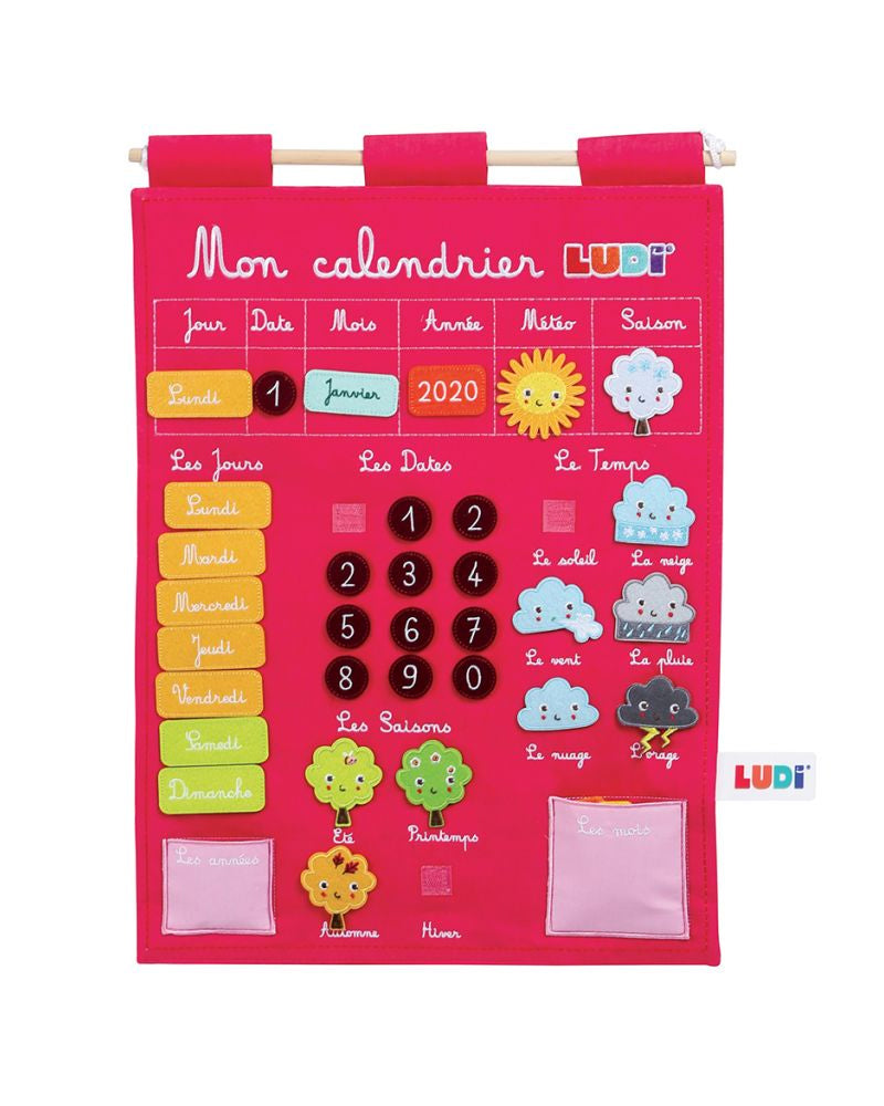 Ludi Mon Calendrier Basic - Rose - 3A+