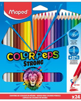 Maped Boîte de 24 Crayons color'peps Strong 18cm
