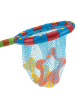 Nûby juguete de baño red de pesca con 4 juguetes 18m+