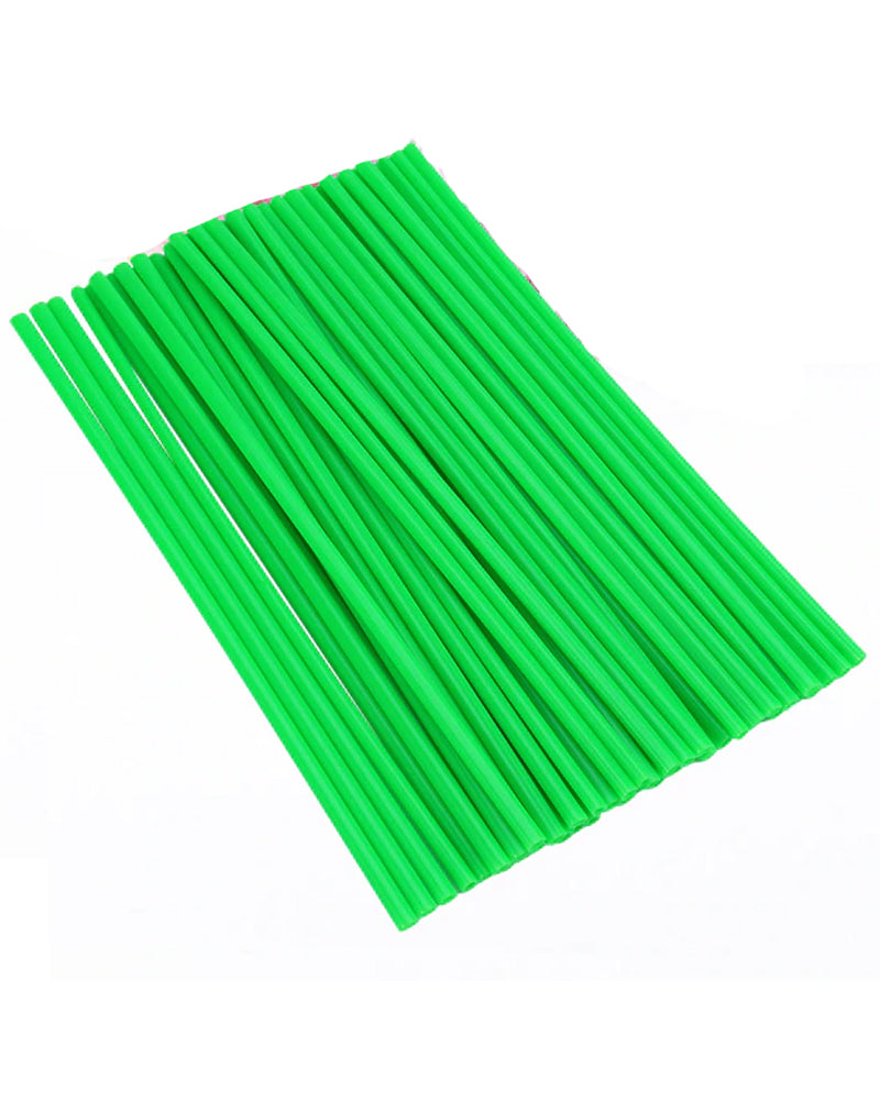 Ensemble de 25 Pailles en Papier Jetable - Vert