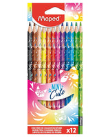 Maped Boîte de 12 Crayons Couleur Mini Cute