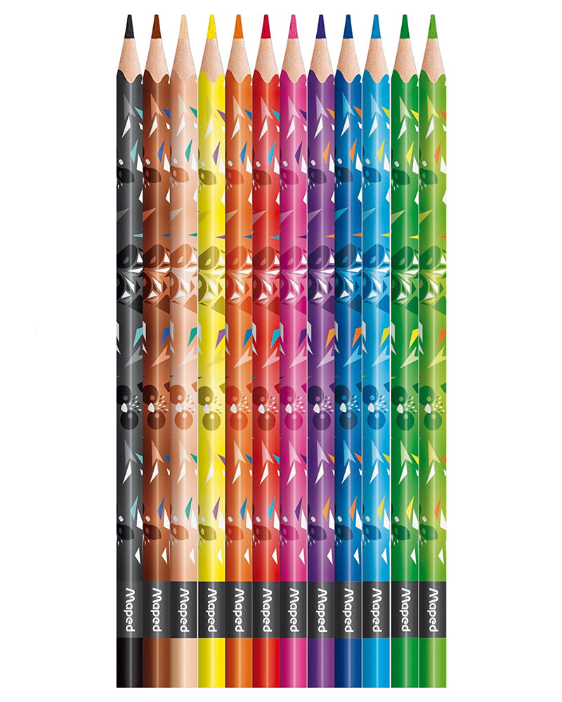 Maped Boîte de 12 Crayons Couleur Mini Cute