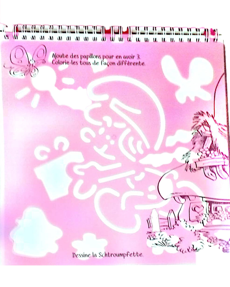 Dessine et apprends avec Les Schtroumpfs - Rose