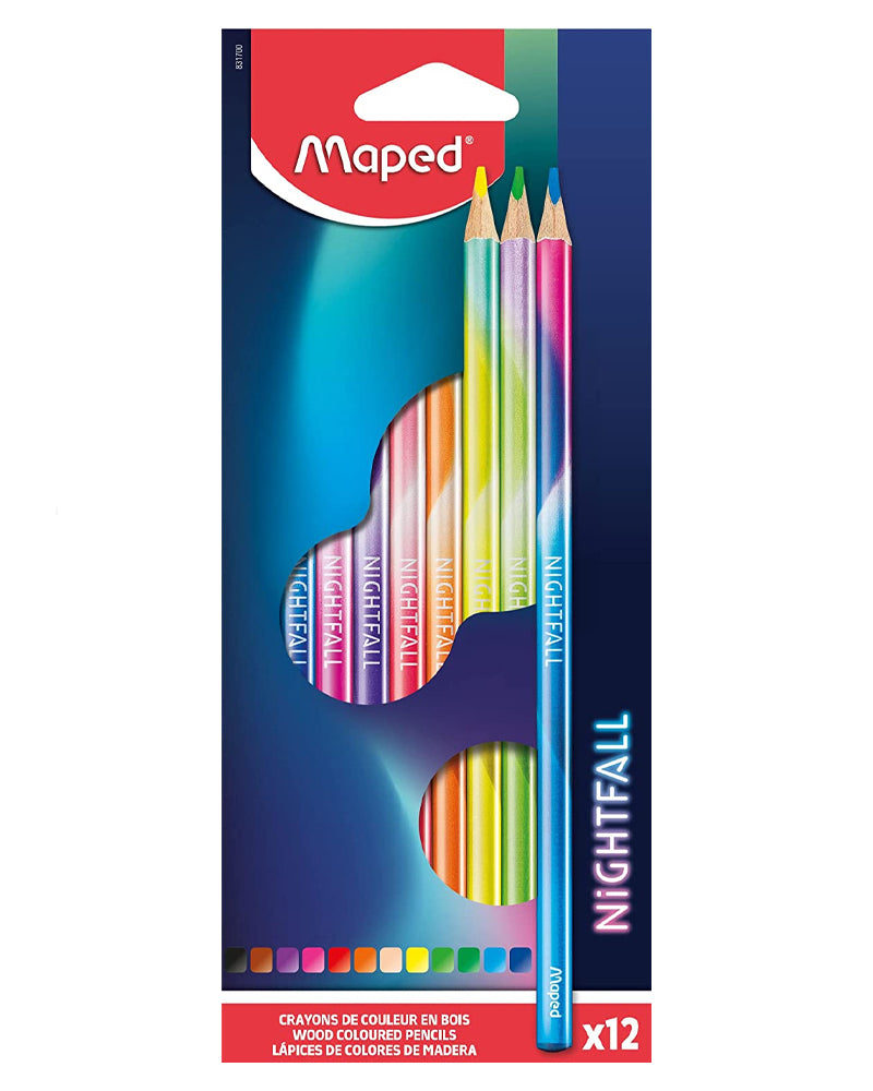 Maped Box of 12 Nightfall Color Pencils