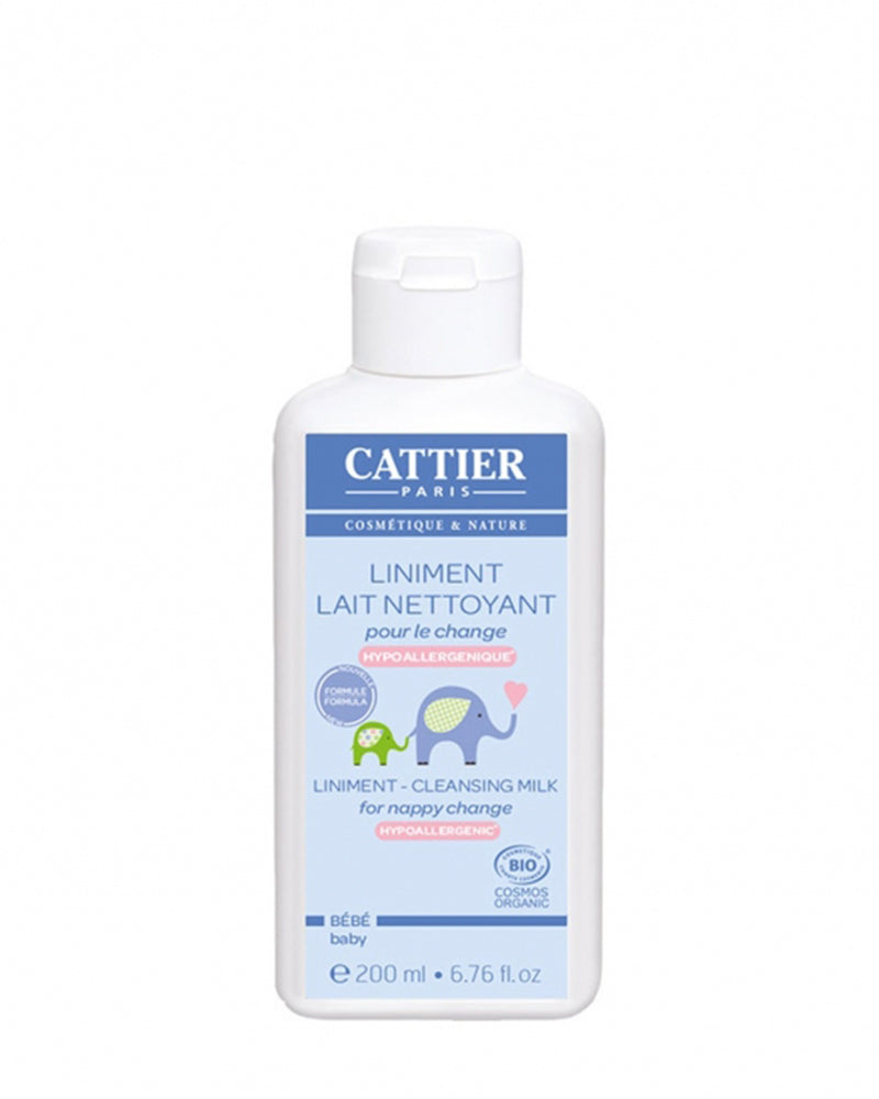 Liniment Lait nettoyant Cattier bio pour le change - 200ml