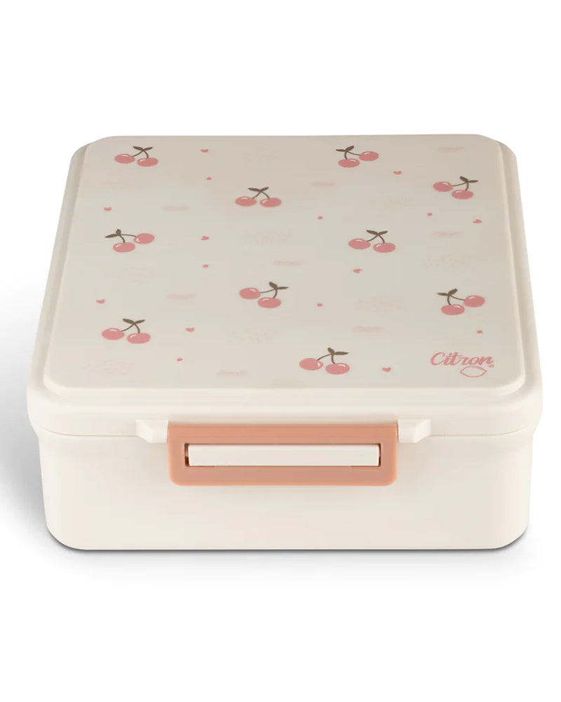 Citron Grande Lunchbox avec Pot Alimentaire Isotherme - Cerise