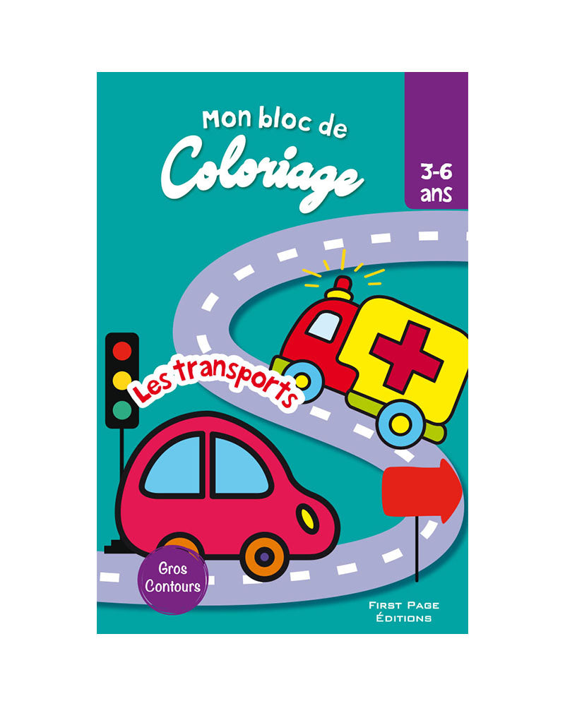 Mon Bloc coloriage - Transports