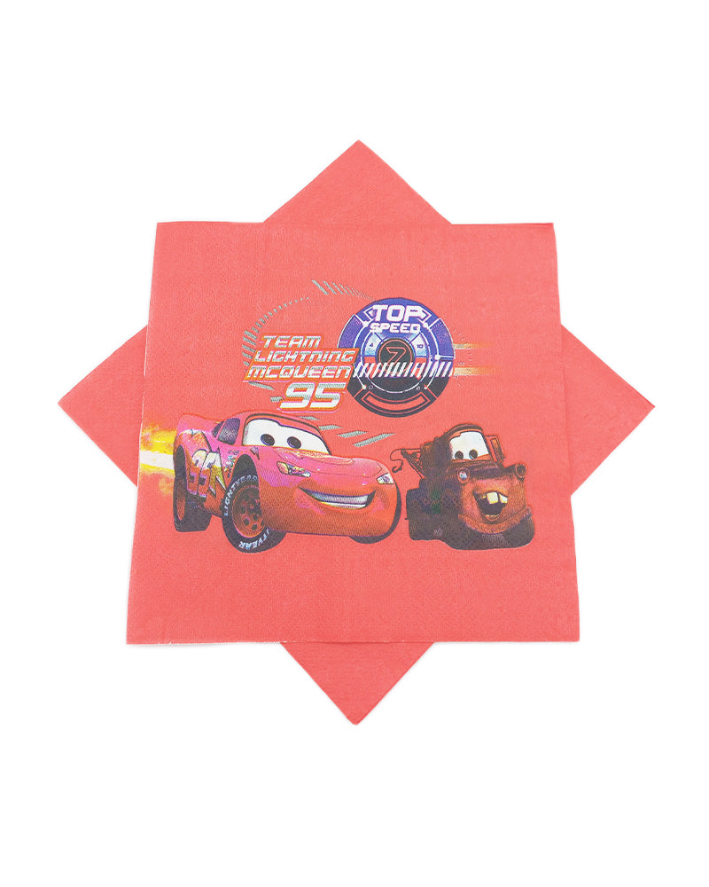 Pack of 10 Paper Napkins - Cars