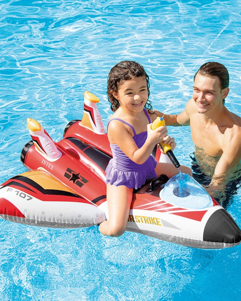 Intex Avion Gonflable à Chevaucher - Rouge