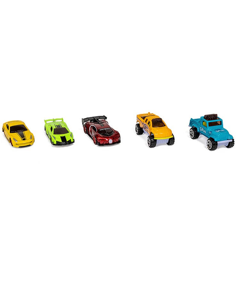 Eurekakids - Assortiment de 5 voitures de course 3A+