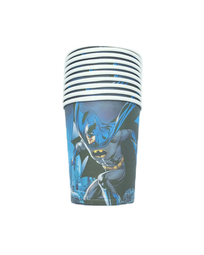 Pack de 10 Vasos de Cartón - Batman