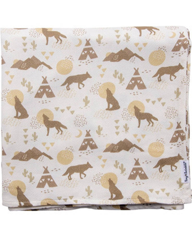 Tiny Twinkle Swaddle Blanket - Coyote