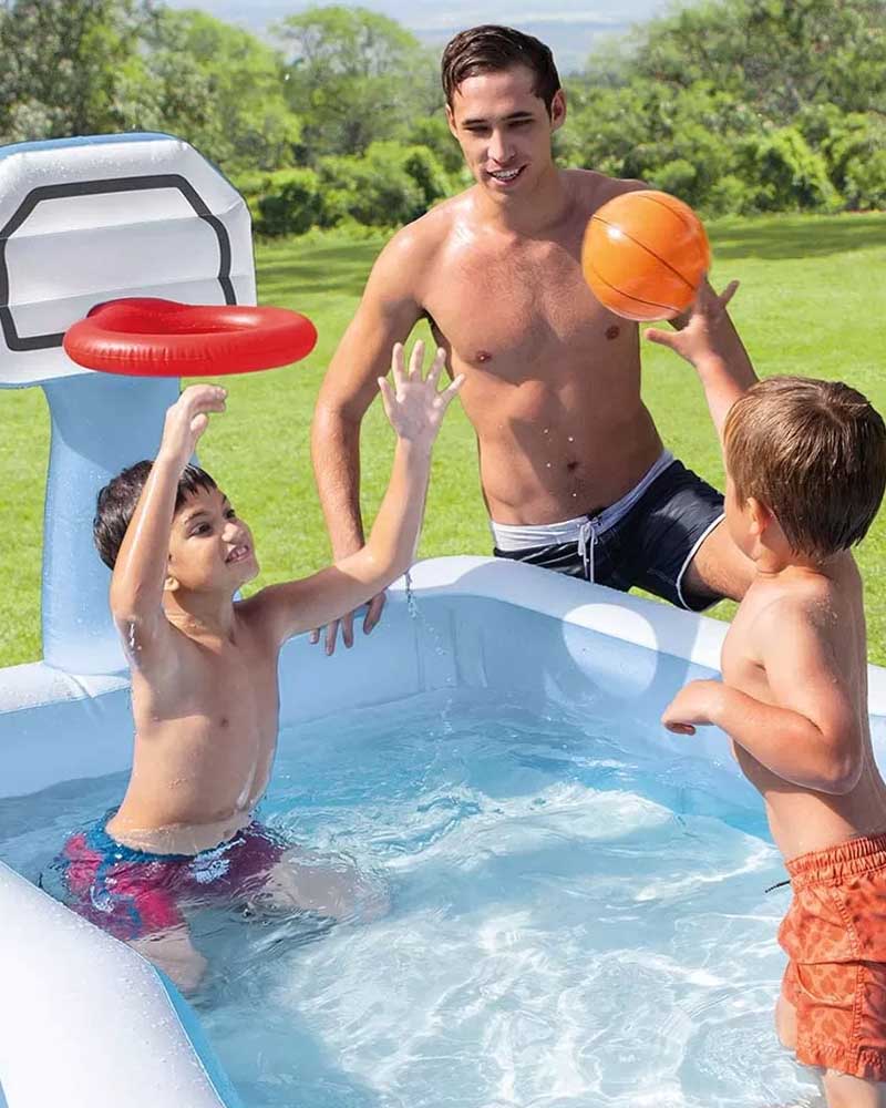 Intex Piscine Familiale Shootin' Hoops 257x188x13 cm