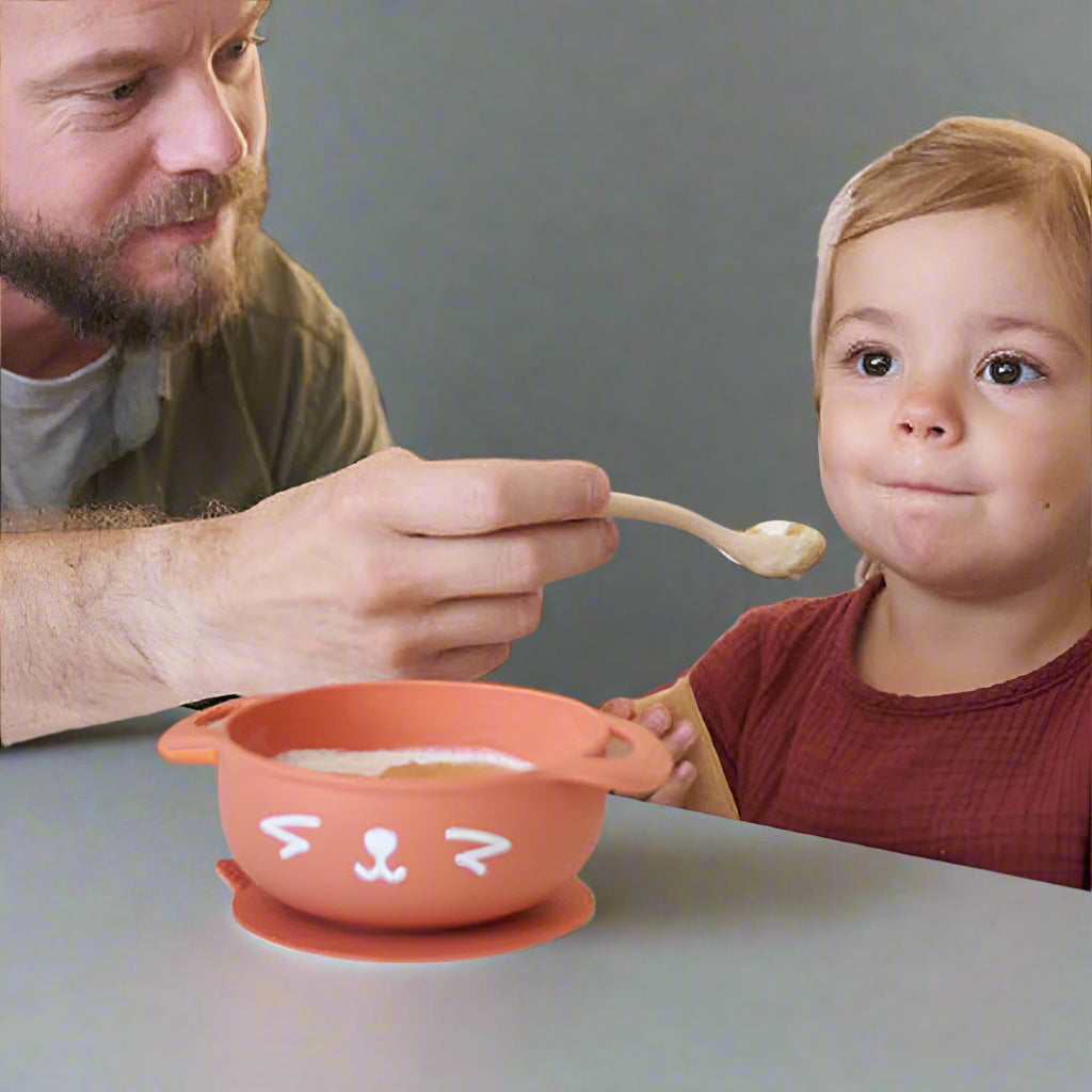 Babymoov Coffret Repas Bol Cuillere TAST'ISY Renard Terracotta