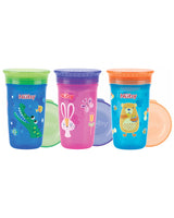 Tasse Nûby Magic 360° imprimé 6m+ 300ml - Bleu