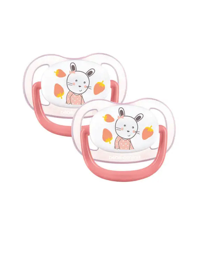 Lot de 2 Sucettes Bébé Confort Physio Air - Rose