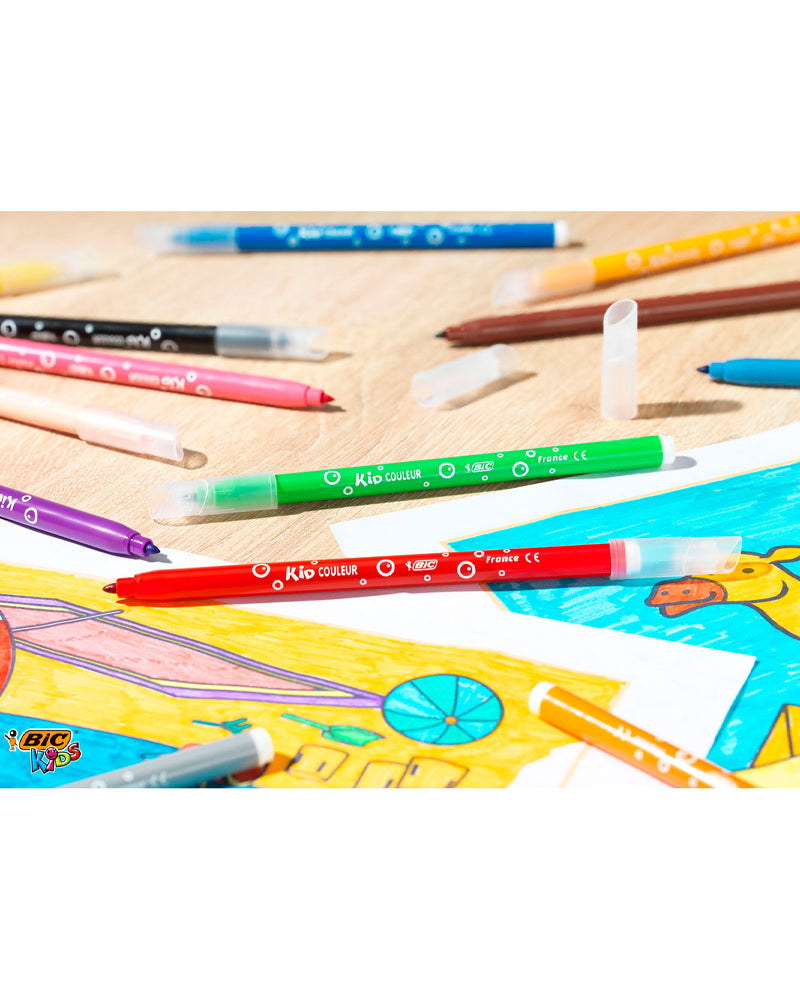 Boîte de 10+2 Feutres Bic
