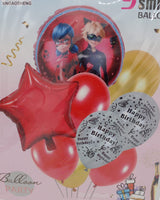 Pack Miraculous 9 Smile Ballons Pour L'Anniversaire