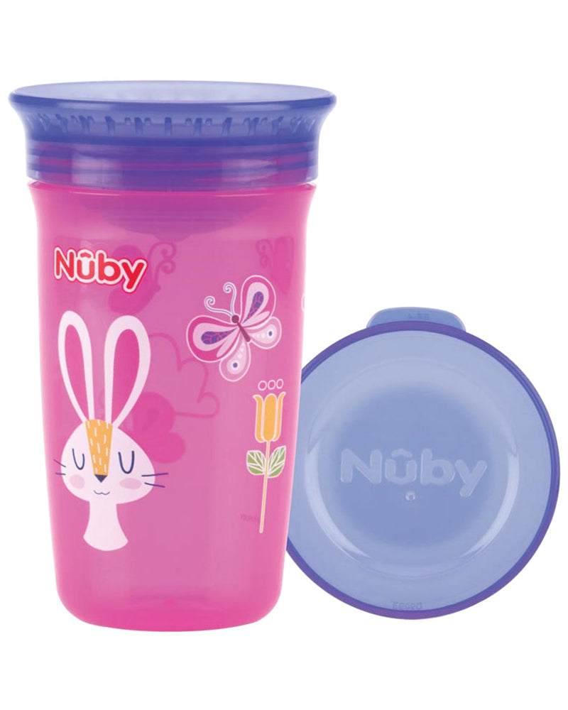 Nûby Magic 360° Printed Cup 6m+ 300ml - Pink