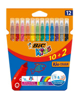 Boîte de 10+2 Feutres Bic
