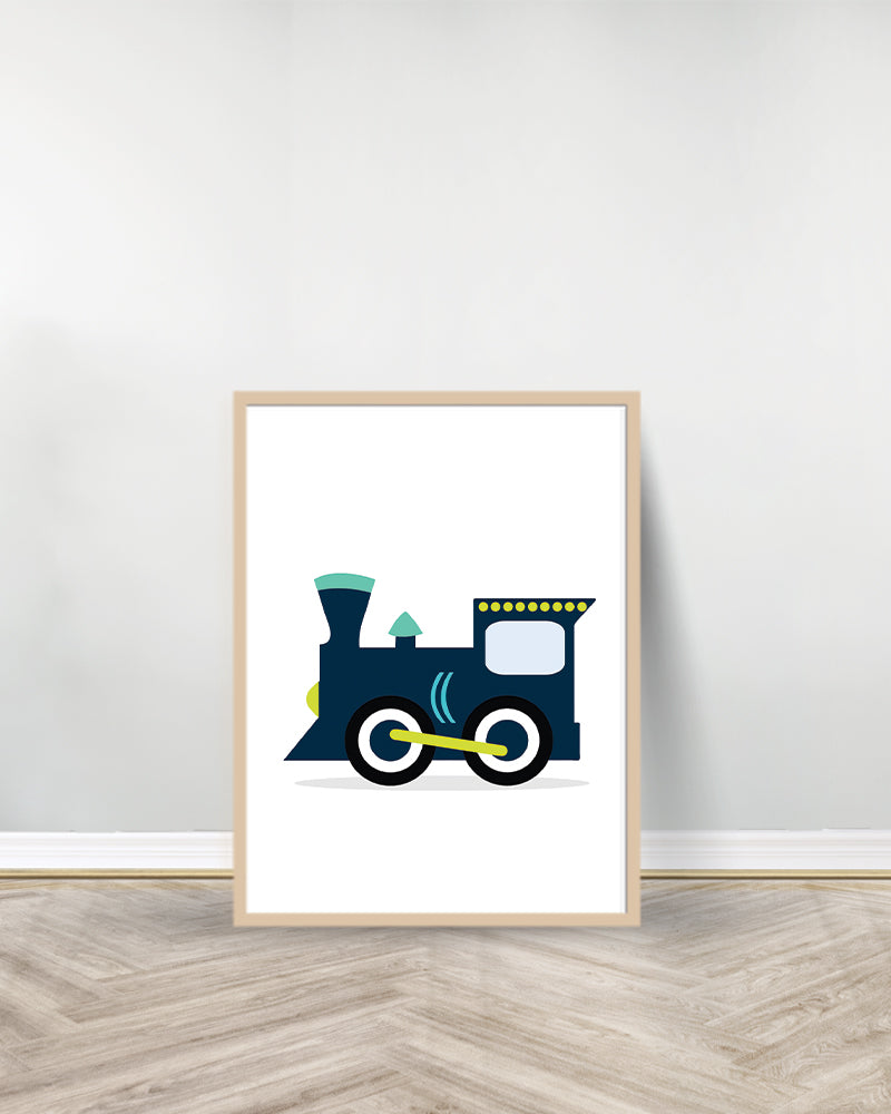 Ensemble de 6 Tableaux décoratifs - Moyens de transport - Bois