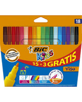 Boîte de 15+3 Feutres Bic