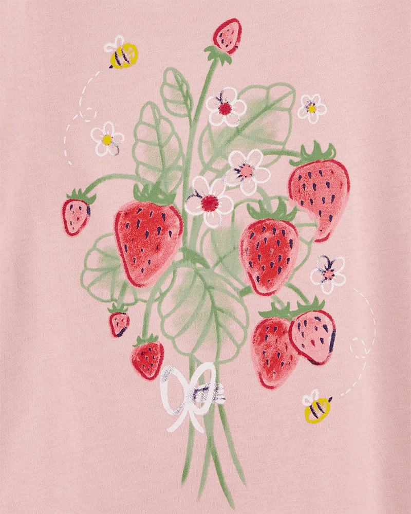 T-Shirt En Jersey Fraise Carter's - Rose