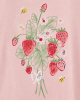 T-Shirt En Jersey Fraise Carter's - Rose