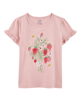 T-Shirt En Jersey Fraise Carter's - Rose